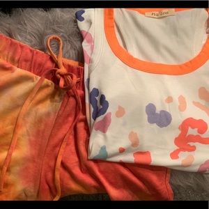 Cute Shorts/Tank Lounge Set